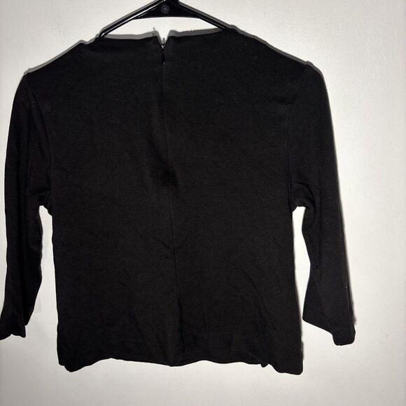 Cabi size S Osaka Nights black pointe utility button side blouse 3/4 sleeves - Picture 9 of 12